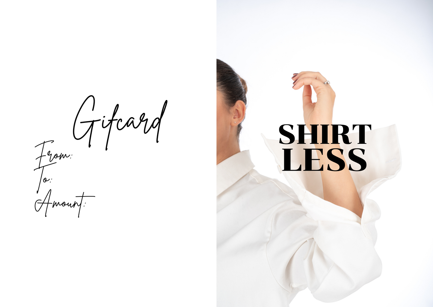 SHIRTLESS Gift Card a perfect gift for any occasion